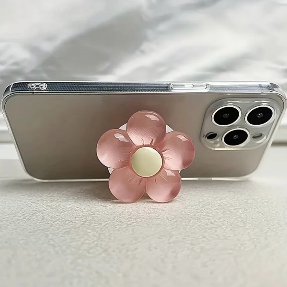 NWT 4-Pack 3D Flower Phone Grip Pop Socket Stand Holder Pastel Floral Set